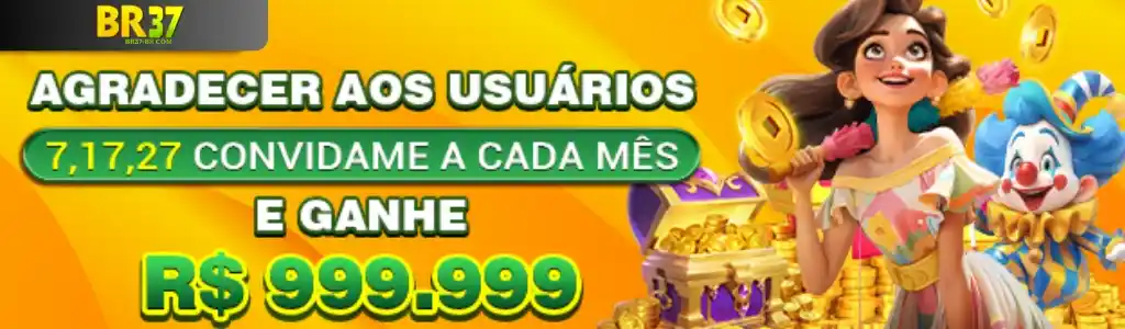 Agradecimento aos usuários do BR37 Cassino Online