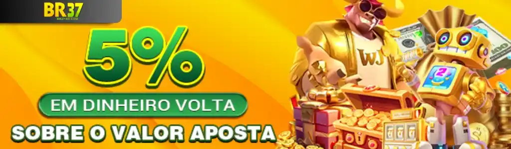Receba 5% de dinheiro de volta no BR37 cassino online.